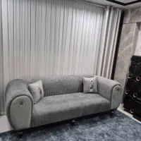 مبل و میز ناهار خوری کاملا نو چوب راش پارچه خارجی