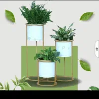 پایه گلدون فلزی مشکی تعداد محدود