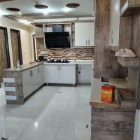 کابینت ام دی اف همراه با هود و سینک|آب‌چکان و نظم‌دهنده ظروف|اهواز, شهرک شهید عباس پور|دیوار