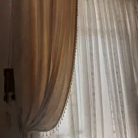 پرده تور با آستر. وچوب پرده هاش یک میلیون ودویست|پرده، رانر، رومیزی|اصفهان, خانه اصفهان|دیوار