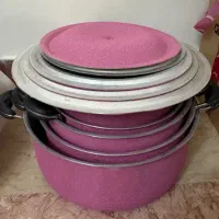 قابلمه روحی ۵ عدد صورتی رنگ