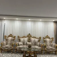 مبل سلطنتی تمام چوب نه نفره