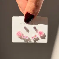 اکسسوری گوشواره میخ آب نقره