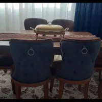 مبل راحتی و میز 6 نفره ناهار خوری تمام چوب|مبلمان خانگی و میز عسلی|تهران, شهرک دریا|دیوار