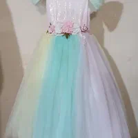 لباس پرنسسی دخترانه رنگی