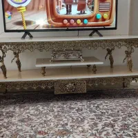 میزتلوزیون برنز -برنج