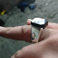 انگشتر نقره ، عقیق مشکی|جواهرات|نسیم‌شهر, |دیوار