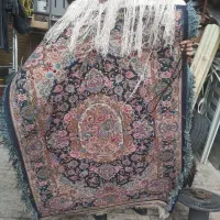 فرش دستباف چله ابریشم پشم و کرک