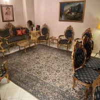 میز نهار خوری ۸ نفره با بوفه طلایی ۴ طبقه جادار،|مبلمان خانگی و میز عسلی|تهران, سید خندان (جلفا)|دیوار