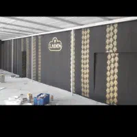 طرح کاغذ دیواری با رنگ
