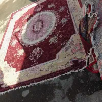 مبل و دو تخته فرش زرشکی|فرش|سنقر, |دیوار