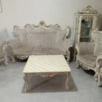 مبل سلطنتی(استیل) ۹ نفره /بوفه/میز Tv