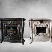 بخاری شومینه استیل خزر ۳۶ هزار