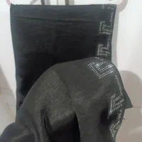 شال مشکی وکرمی