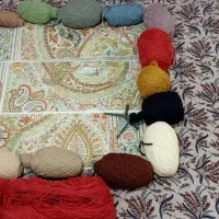 نقشه قالی ذرع و نیم  با نخ و خامه رنگبندی کامل|لوازم خیاطی و بافتنی|اراک, |دیوار