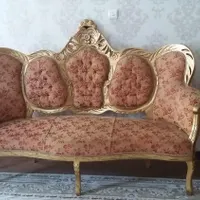 مبل سلطنتی ۹نفره چوبی|مبلمان خانگی و میز عسلی|شیراز, شهرک فرهنگیان|دیوار