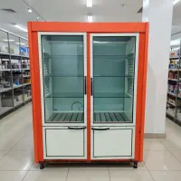 یخچال چهار درب ویترینی ایستاده با موتور آلمانی اصل|یخچال و فریزر|رشت, یخسازی|دیوار