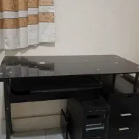 میز کامپیوتر شیشه ای  نشکن