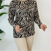 بلوز طرحدار زنانه ترک وارداتی|لباس|آذرشهر, |دیوار