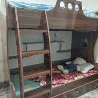 تخت دو طبقه نوجوان درجه یک|تخت و سرویس خواب|اصفهان, شهشهان|دیوار