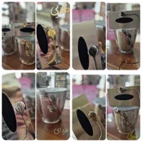 ست سطل زباله و جا دستمال کاغذی