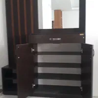 فروش جاکفشی MDF دارای آینه و رخت آویز|جاکفشی، کمد، دراور|شیراز, فرهنگ شهر|دیوار