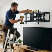 پایه نگهدارنده تلویزیون براکت مدل ثابت و چرخشی