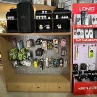 استند فروشگاهی دوطرفه MDF با پنل فلزی