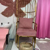 صندلی پدیکور شاه نشسن و استیج و سرشور