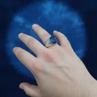 انگشتری یاقوت کبود دست‌ساز|جواهرات|ارومیه, |دیوار