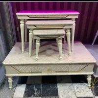 گلمیز میز جلومبلی وعسلی گل کرم سنگی