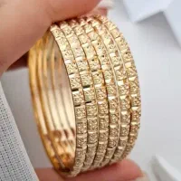 النگو طرح طلا رنگ ثابت شماره۳