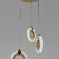 لوستر سه شعله آویز وارداتی سه حالته شیک و ارزان