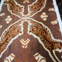 یک جفت پتو پلنگی نو