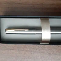 خودنویس parker مدل فرانتیر گیره طلایی تمام استیل