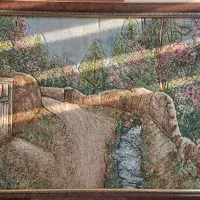 تابلو فرش دستباف چند نخ‌ ابریشم