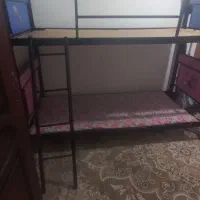 تخت دوطبقه فلزی|تخت و سرویس خواب|سبزوار, باهنر|دیوار