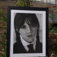 سفارش نقاشی سیاه قلم|تابلو، نقاشی، عکس|قم, شهرک قدس|دیوار