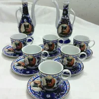 گلاب پاش و فنجان نعلبکی آنتیک