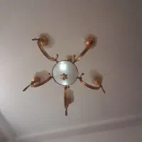 لوستر طلایی|لوستر و چراغ آویز|اردبیل, |دیوار