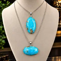 حراجی سنگ گردنبند فیروزه و تسبیح