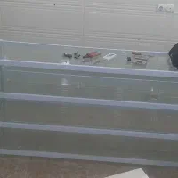 ویترین ۲ متری ۴ طبقه سفید رنگ بهمراه شیشه|بوفه، ویترین، کنسول|اهواز, کوی مهدیس|دیوار