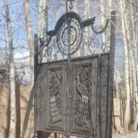 تولید درب فلزی طرح طاووس کد ۱۴۰۵