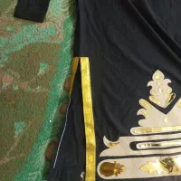 لباس تعزیه چاکه سیاه وشلوار سفید وزرد