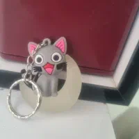 جاکلیدی دست ساز طرح گربه روی ماه|زیورآلات و اکسسوری|میانه, |دیوار