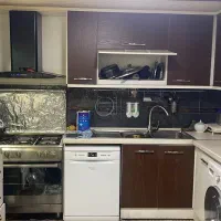 کابینت ام دی اف دسته دوم بسیار تمیز با سینک و هود|آب‌چکان و نظم‌دهنده ظروف|کرج, جهان‌شهر|دیوار