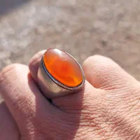 انگشتر عقیق یمن کهنه