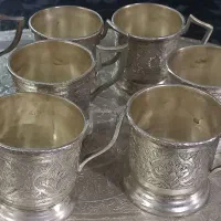 سرویس چایخوری برنجی|صنایع دستی و سایر لوازم تزئینی|اصفهان, خواجو|دیوار