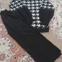 ست بافت و شلوار مشکی|لباس|اردبیل, |دیوار