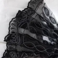 پارچه پولکی مشکی مجلسی